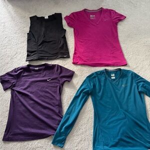 Bundle (4) of Nike Athletic tops S/M (see photos and tags)